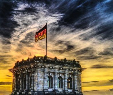 German Flag over Bundestag