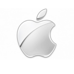 Apple silver logo